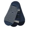 3Pk Mens Non Terry No Show  Navy Combo