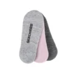 3Pk Womens 1/2 Terry Super No Show Pink / Grey
