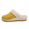 Cloth Woman Slipper Black Yellow – Image 3