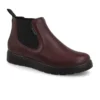Synthetic Woman Ankle Boot Plum – Image 2