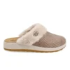 Cloth Woman Slipper Taupe