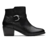 Neva Buckle Black Leather