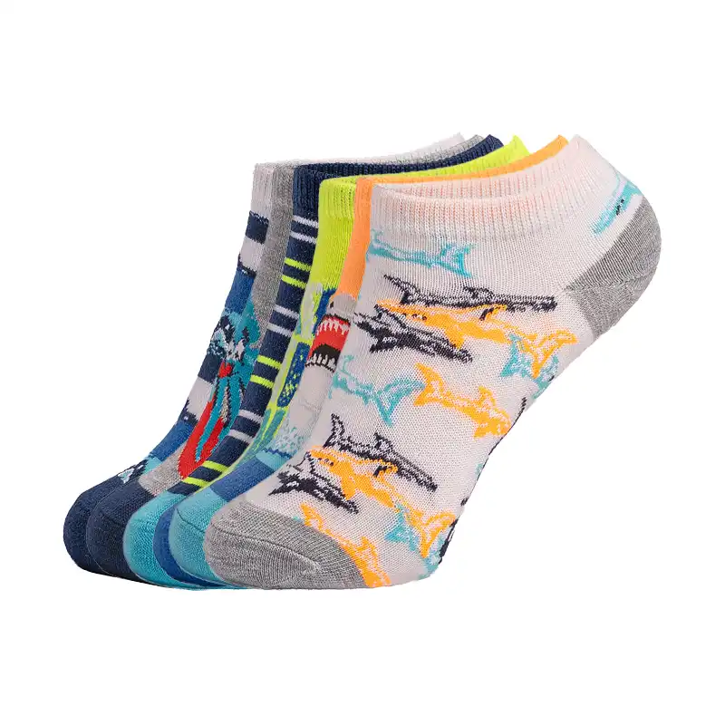 6Pk Boys Non Terry Low Cut