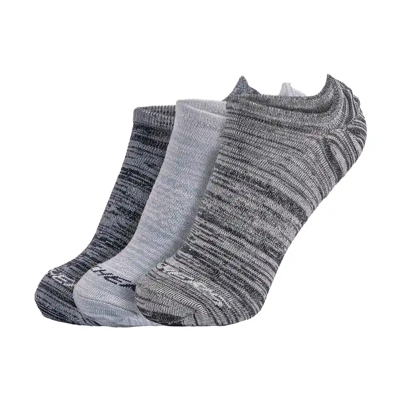 3Pk Mens Non Terry No Show Blue Combo