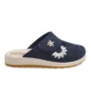 Cloth Woman Slipper Blue