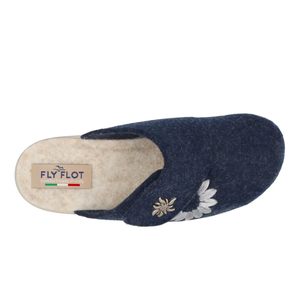 Cloth Woman Slipper Blue – Image 4