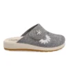 Cloth Woman Slipper Grey