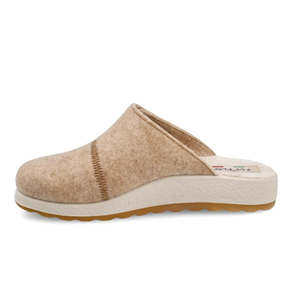 Cloth Woman Slipper Dark Beige – Image 3
