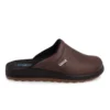 Synthetic Man Slipper Dark-Brown