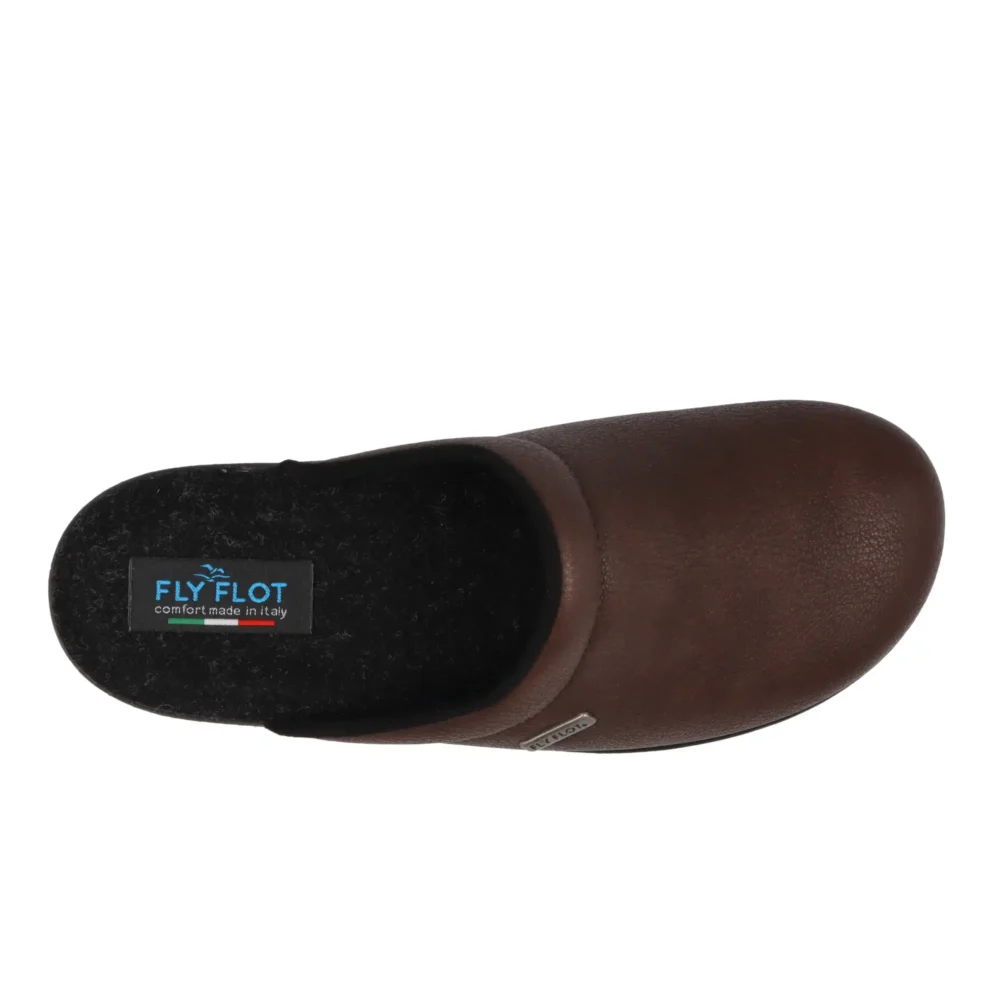 Synthetic Man Slipper Dark-Brown – Image 4
