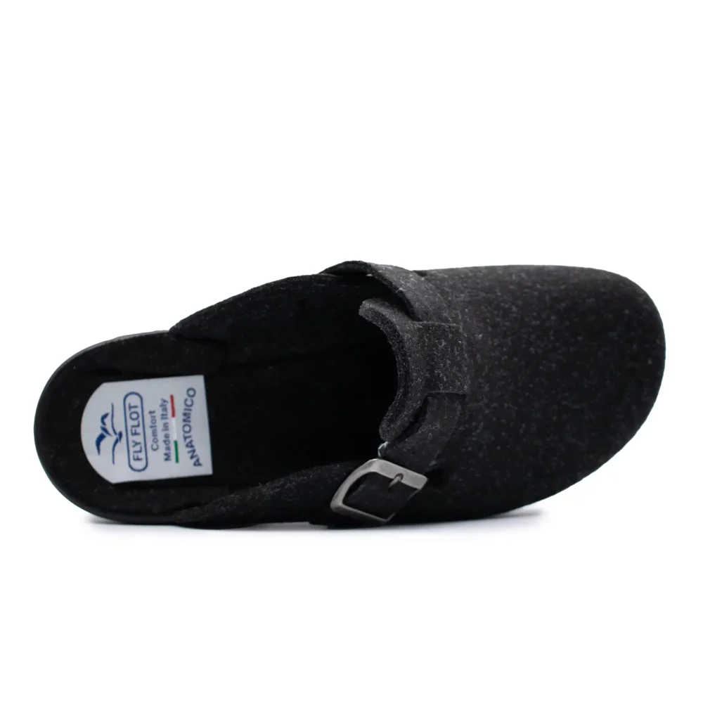 Cloth Man Slipper Black – Image 4