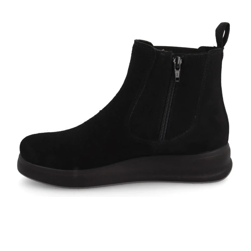 Leather Woman Ankle Boot Black – Image 3