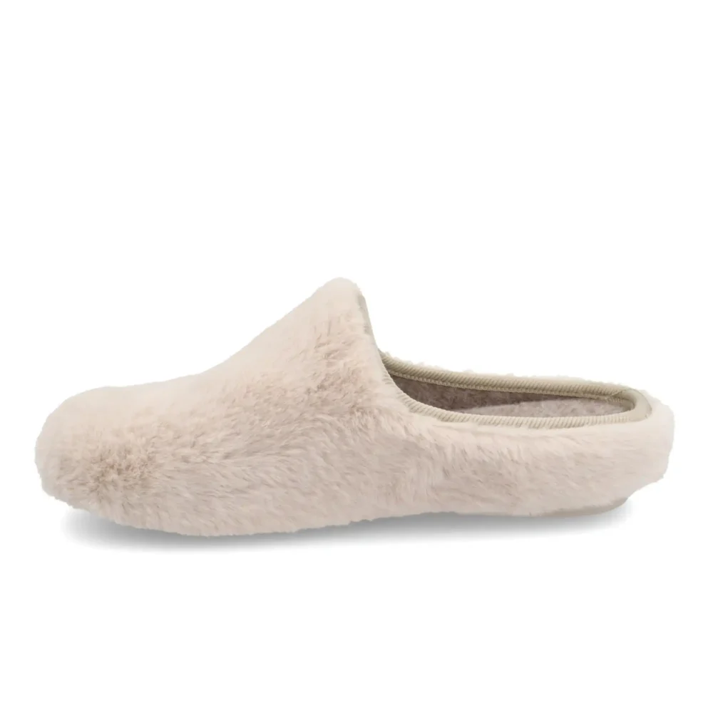 Cloth Woman Slipper Beige – Image 3