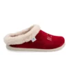 Cloth Woman Slipper Burgundy