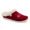Cloth Woman Slipper Burgundy – Image 2