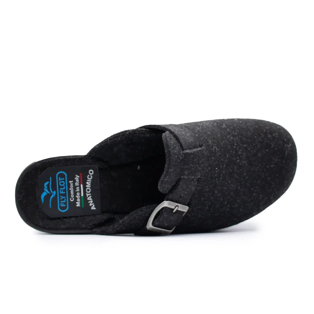 Cloth Woman Slipper Black – Image 4