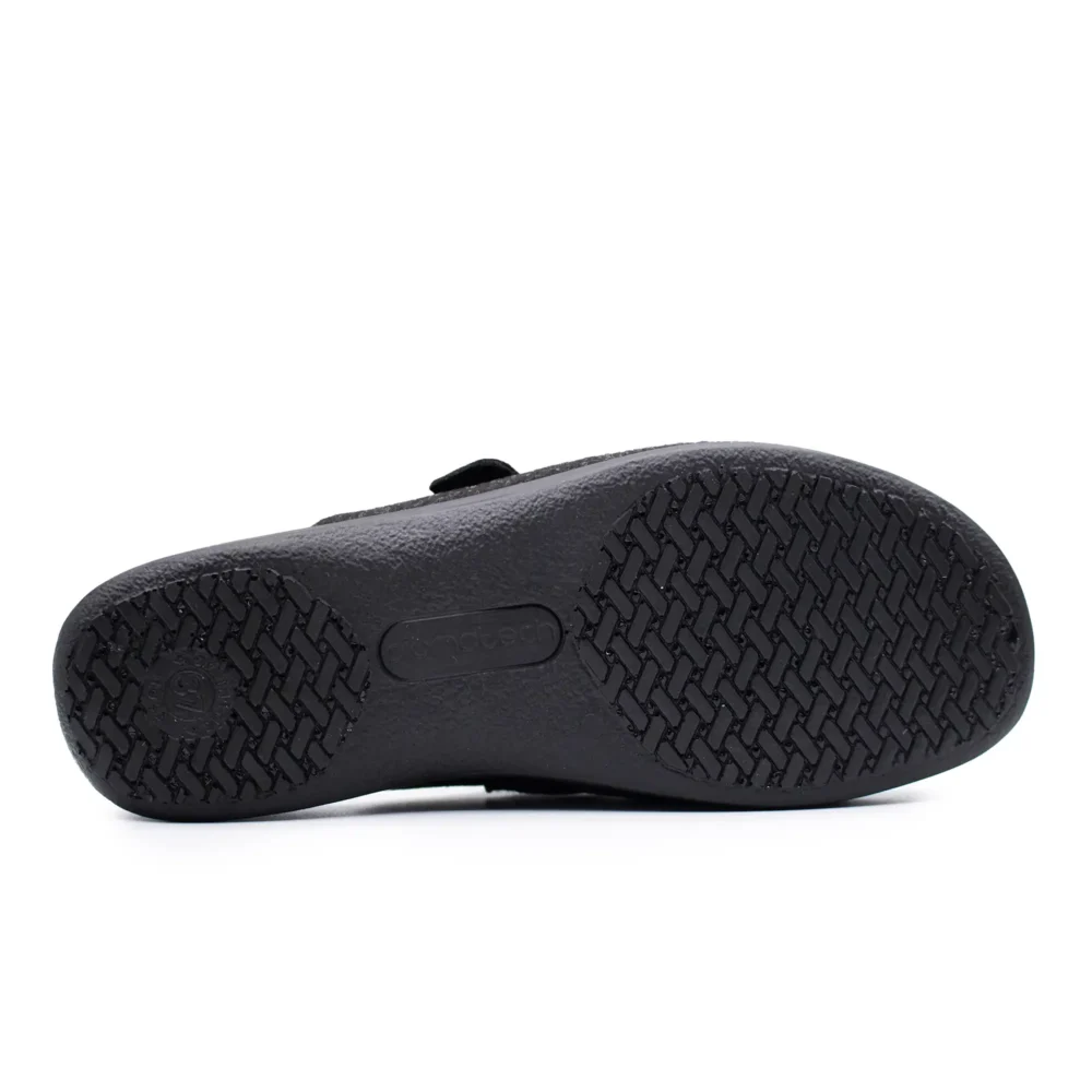 Cloth Woman Slipper Black – Image 5