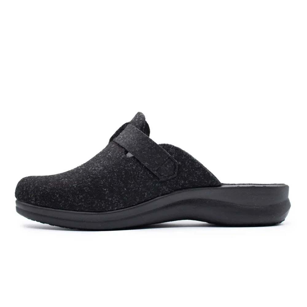 Cloth Woman Slipper Black – Image 3