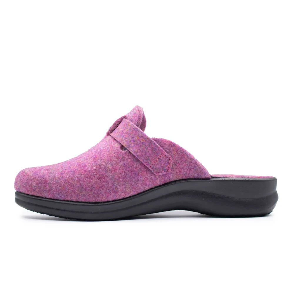 Cloth Woman Slipper Darh Fuchsia – Image 3