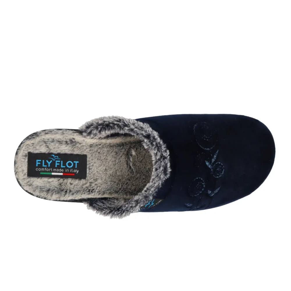 Cloth Woman Slipper Blue – Image 4