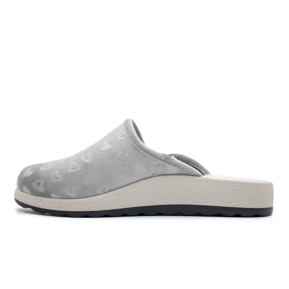 Cloth Woman Slipper Light Grey – Image 3