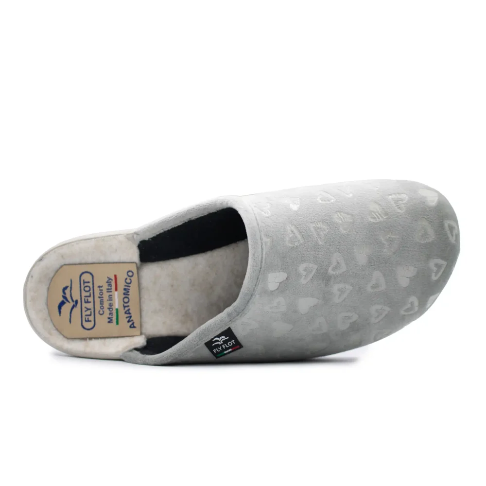 Cloth Woman Slipper Light Grey – Image 4