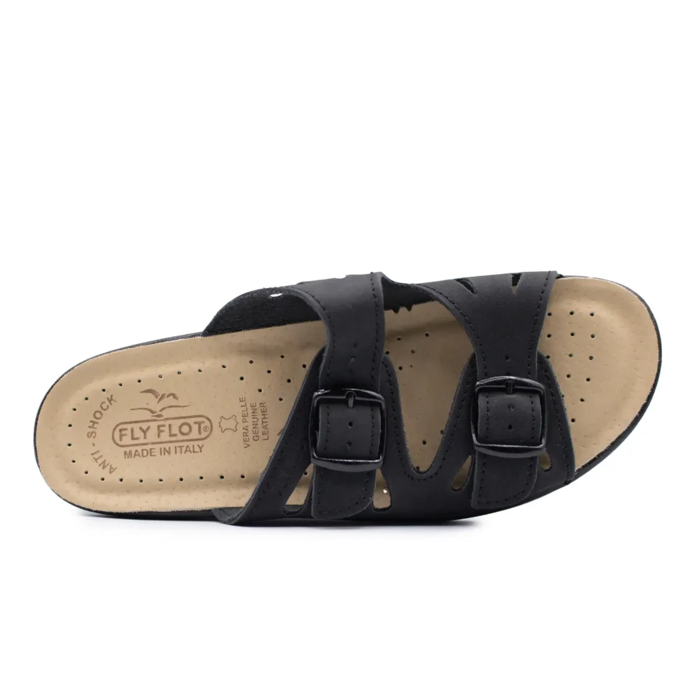 Synthetic Woman Slipper Black – Image 4