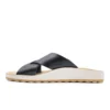 Leather Woman Slipper Black – Image 3