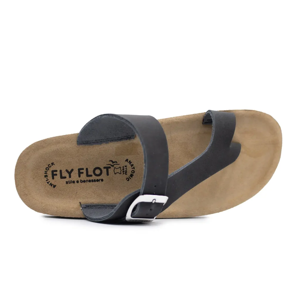 Synthetic Woman Slipper Black – Image 4