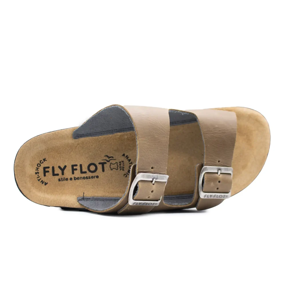 Leather Man Slipper Taupe – Image 4