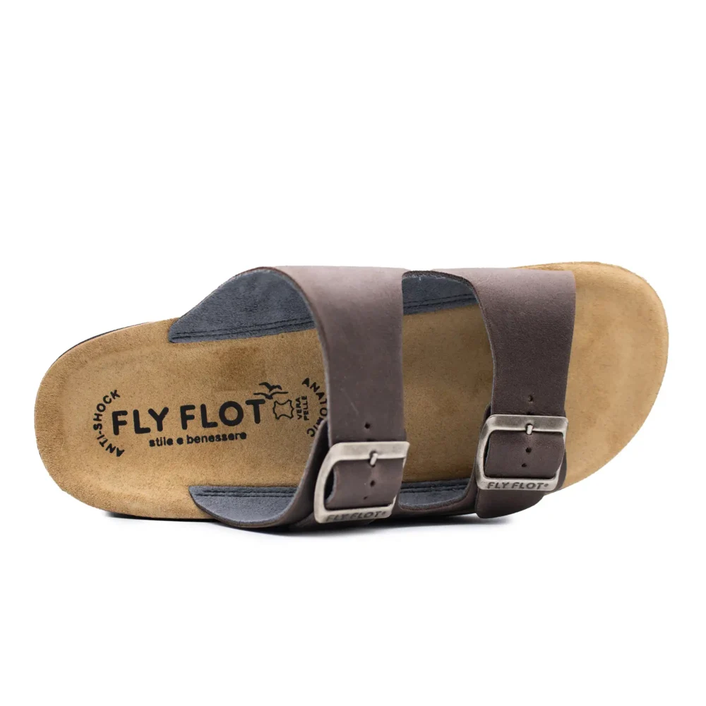 Leather Man Slipper Dark-Brown – Image 4