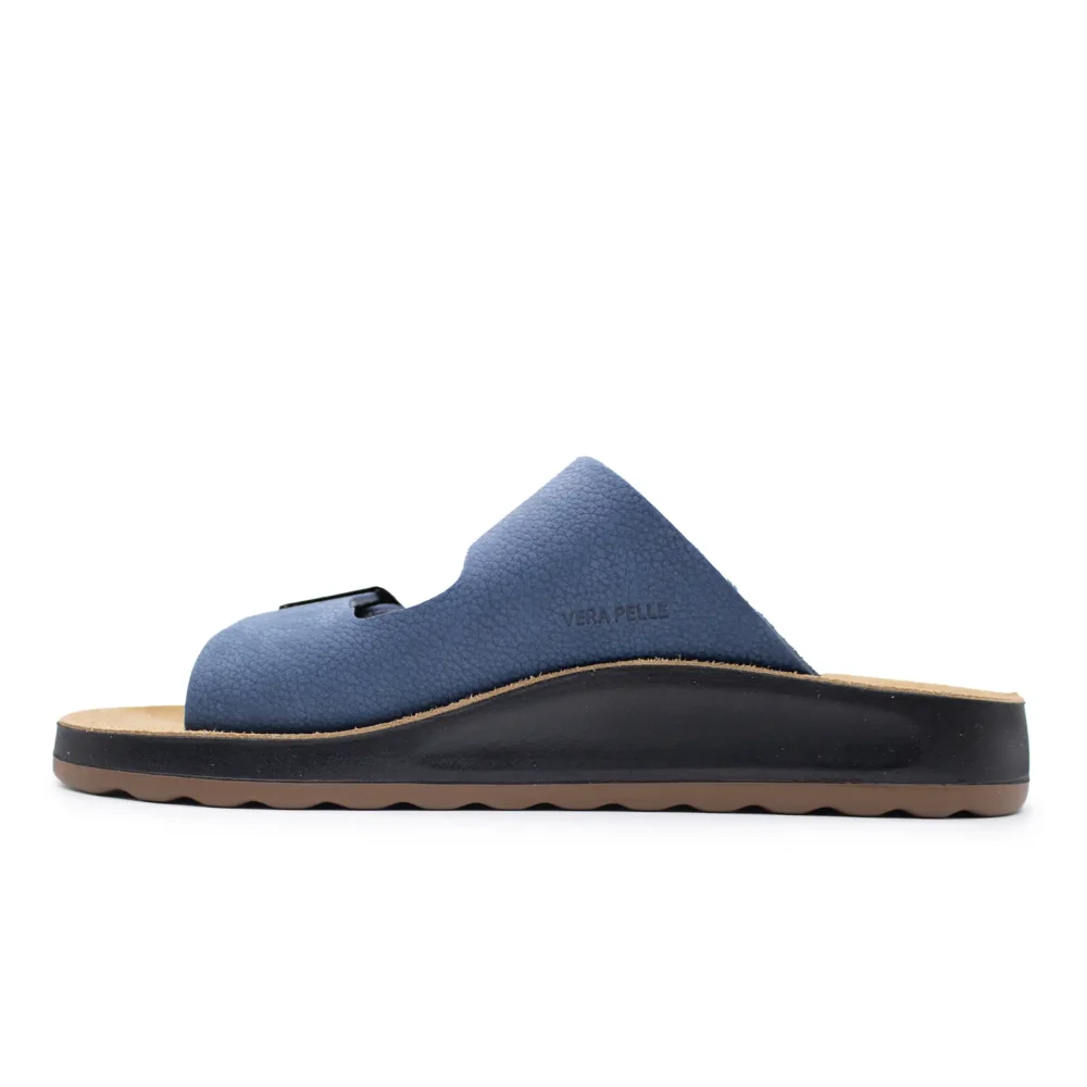 Leather Man Slipper Blue – Image 3