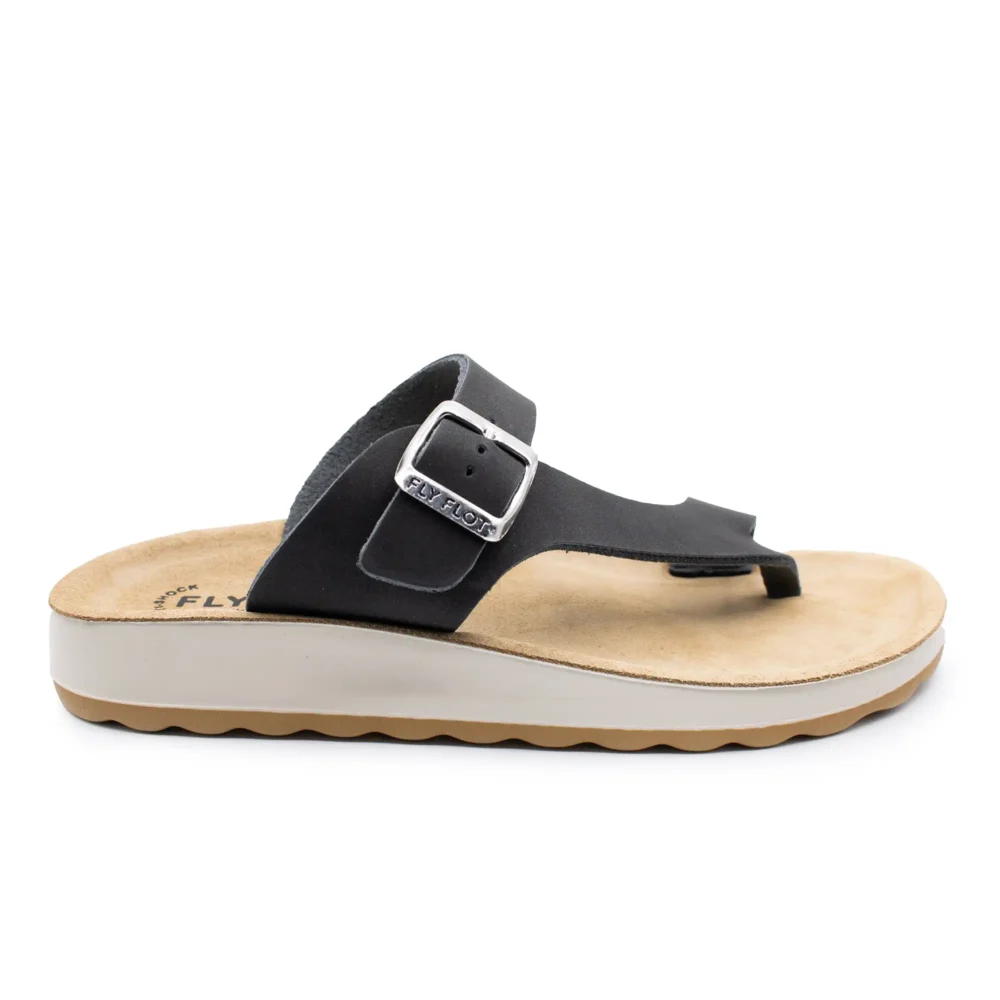 Synthetic Woman Slipper Black – Image 1