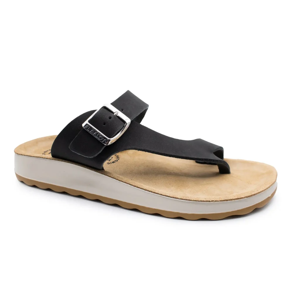 Synthetic Woman Slipper Black – Image 2