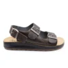 Synthetic Man Sandal Dark-Brown