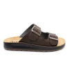 Leather Man Slipper Dark-Brown