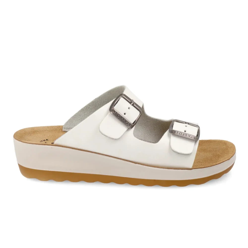 Synthetic Woman Slipper White – Image 1