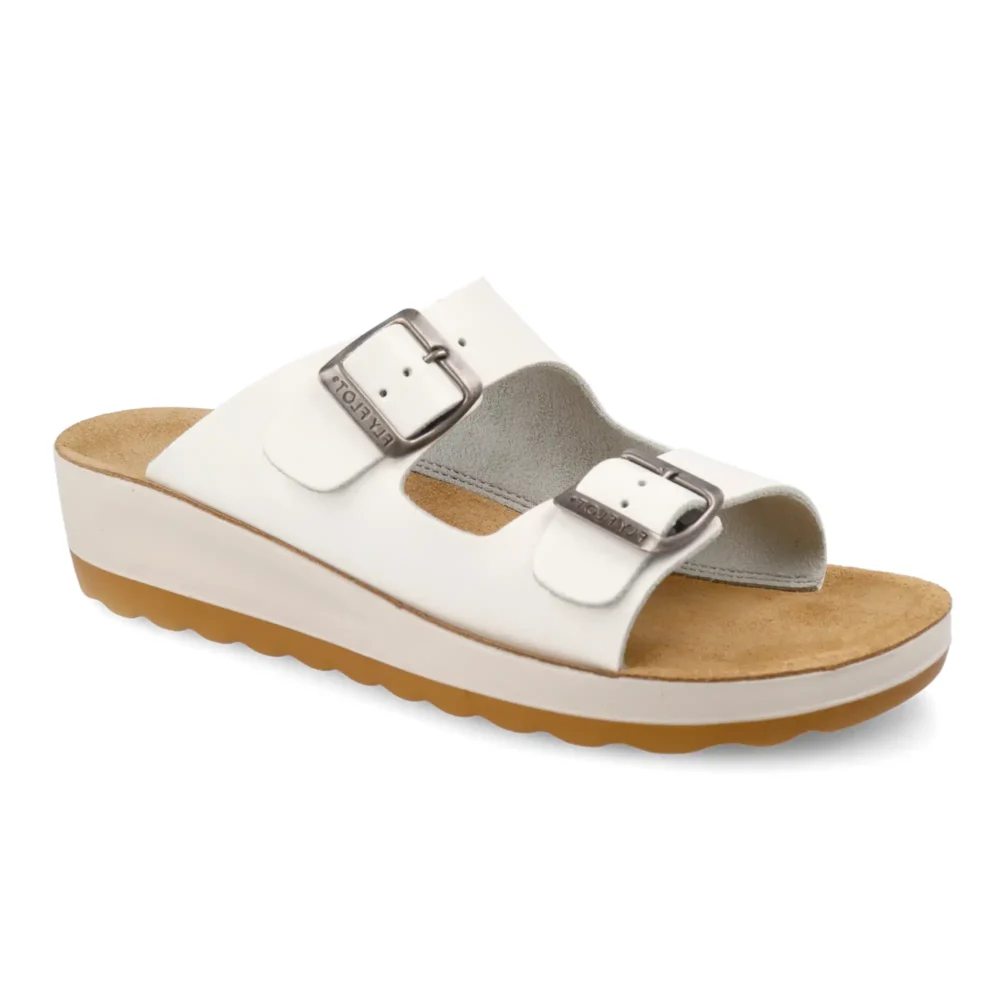 Synthetic Woman Slipper White – Image 2