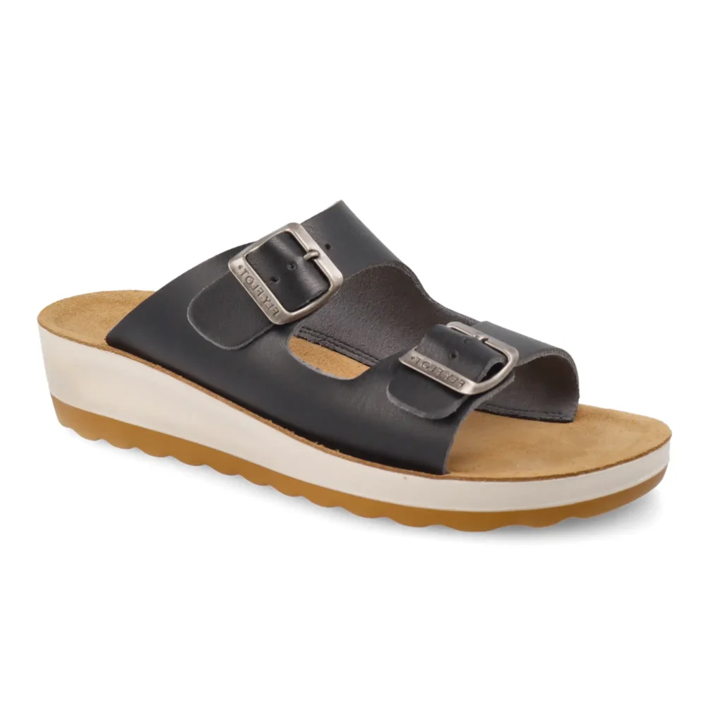 Synthetic Woman Slipper Black – Image 2