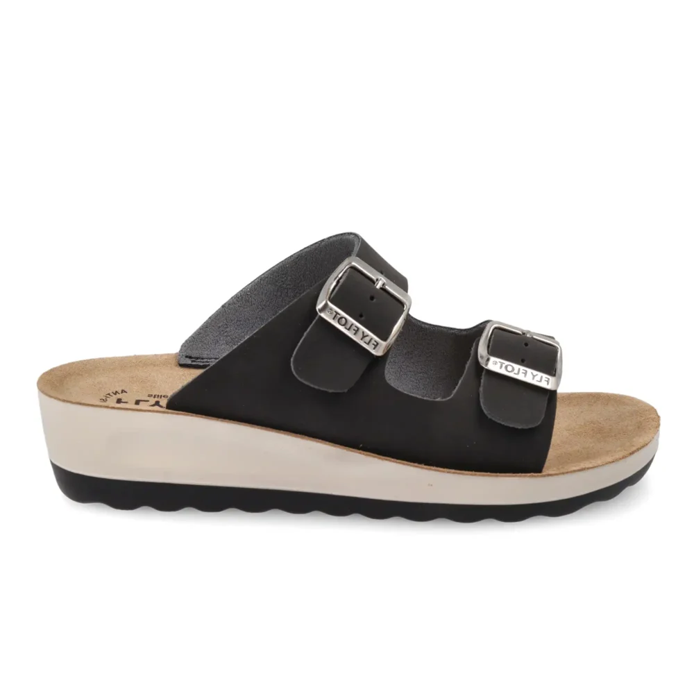 Synthetic Woman Slipper Black