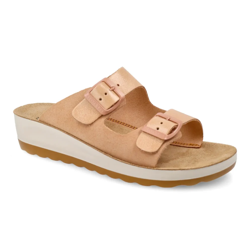 Leather Woman Slipper Deep Pink – Image 2