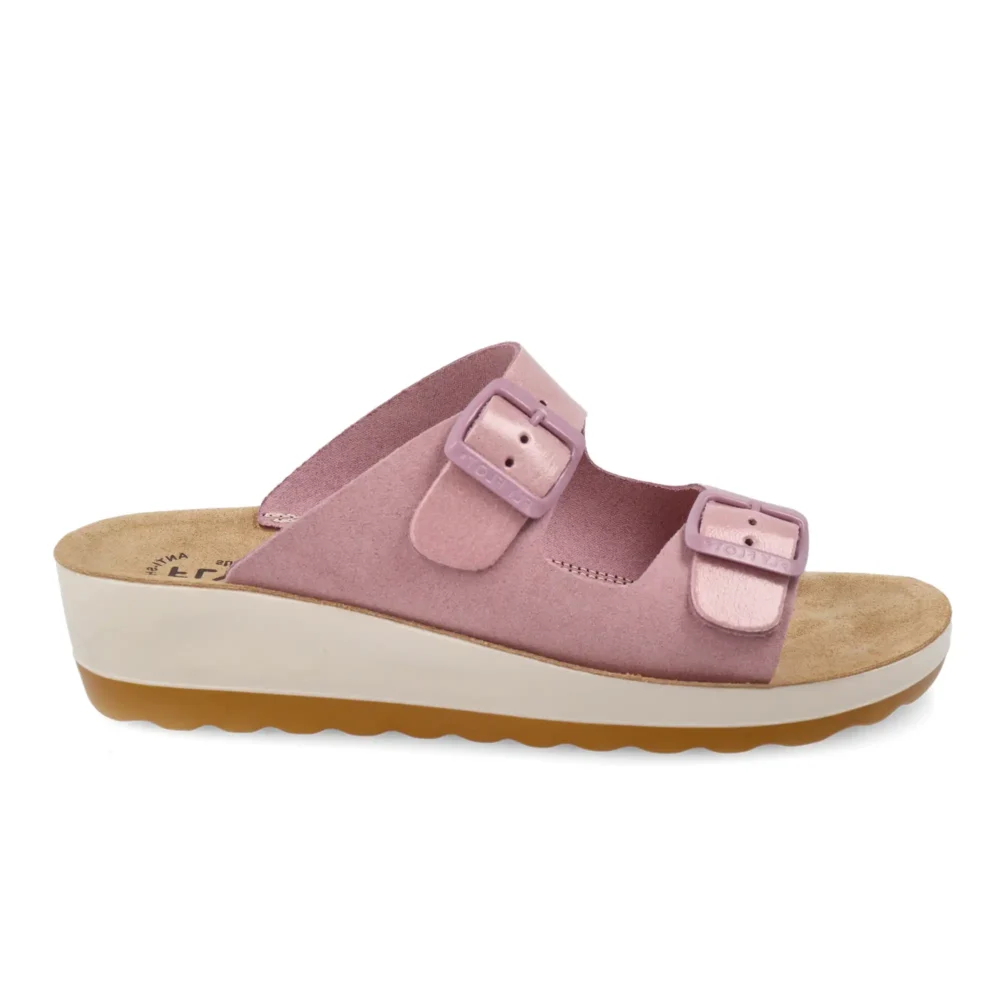 Leather Woman Slipper Lilac