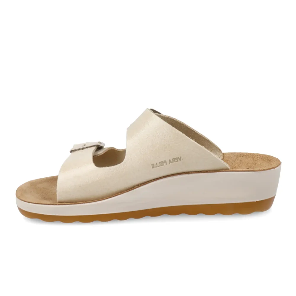 Leather Woman Slipper Ivory – Image 3