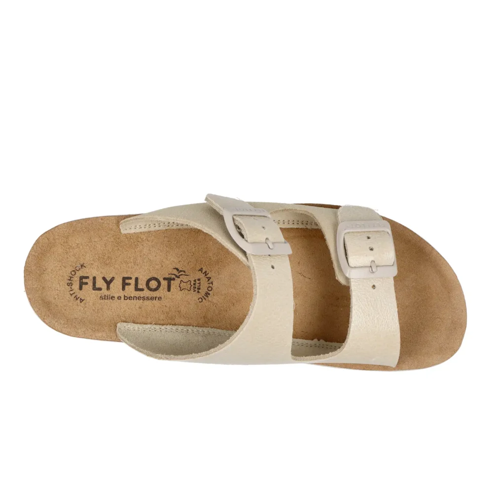 Leather Woman Slipper Ivory – Image 4