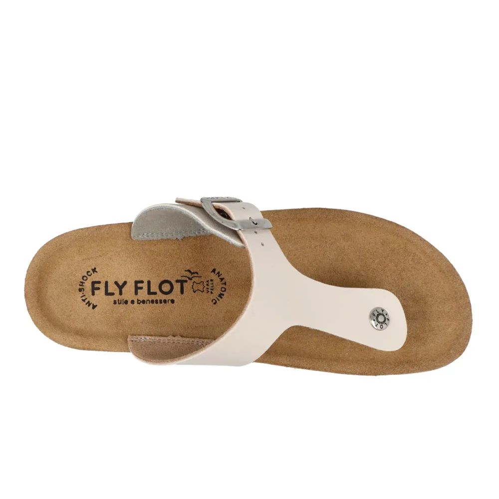 Synthetic Woman Slipper Ivory – Image 4