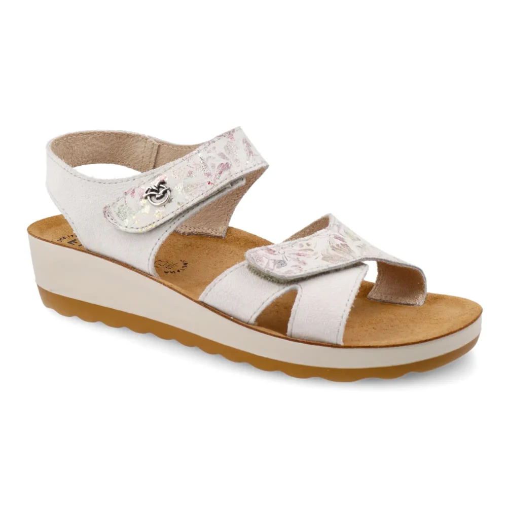 Leather Woman Sandal Light Grey – Image 2