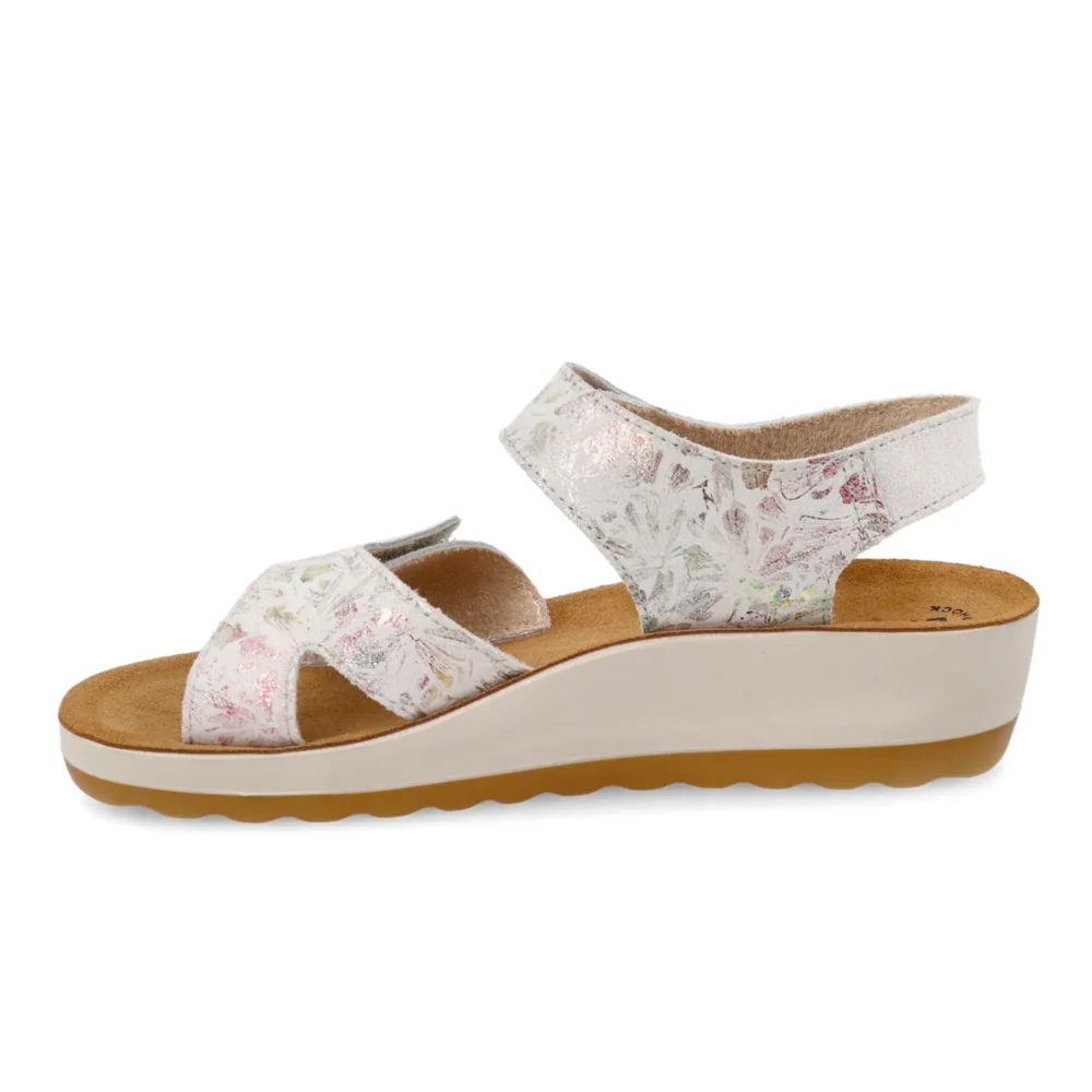 Leather Woman Sandal Light Grey – Image 3