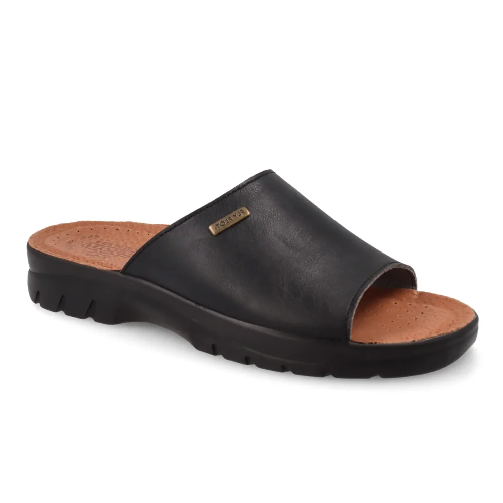 Synthetic Man Slipper Black – Image 2