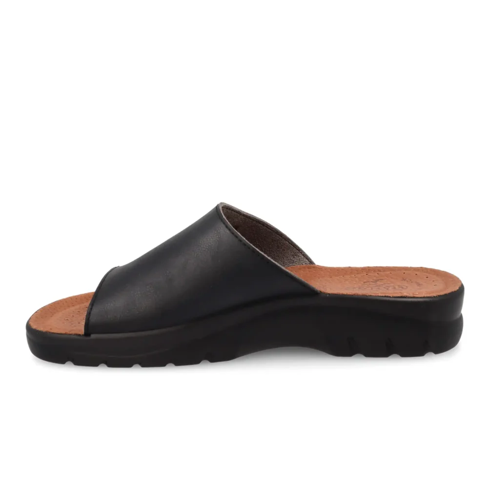 Synthetic Man Slipper Black – Image 3