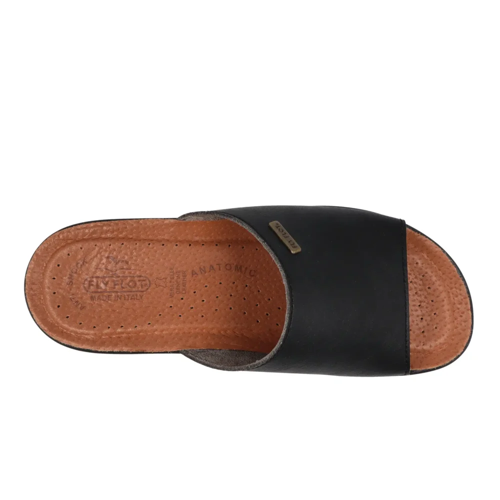 Synthetic Man Slipper Black – Image 4